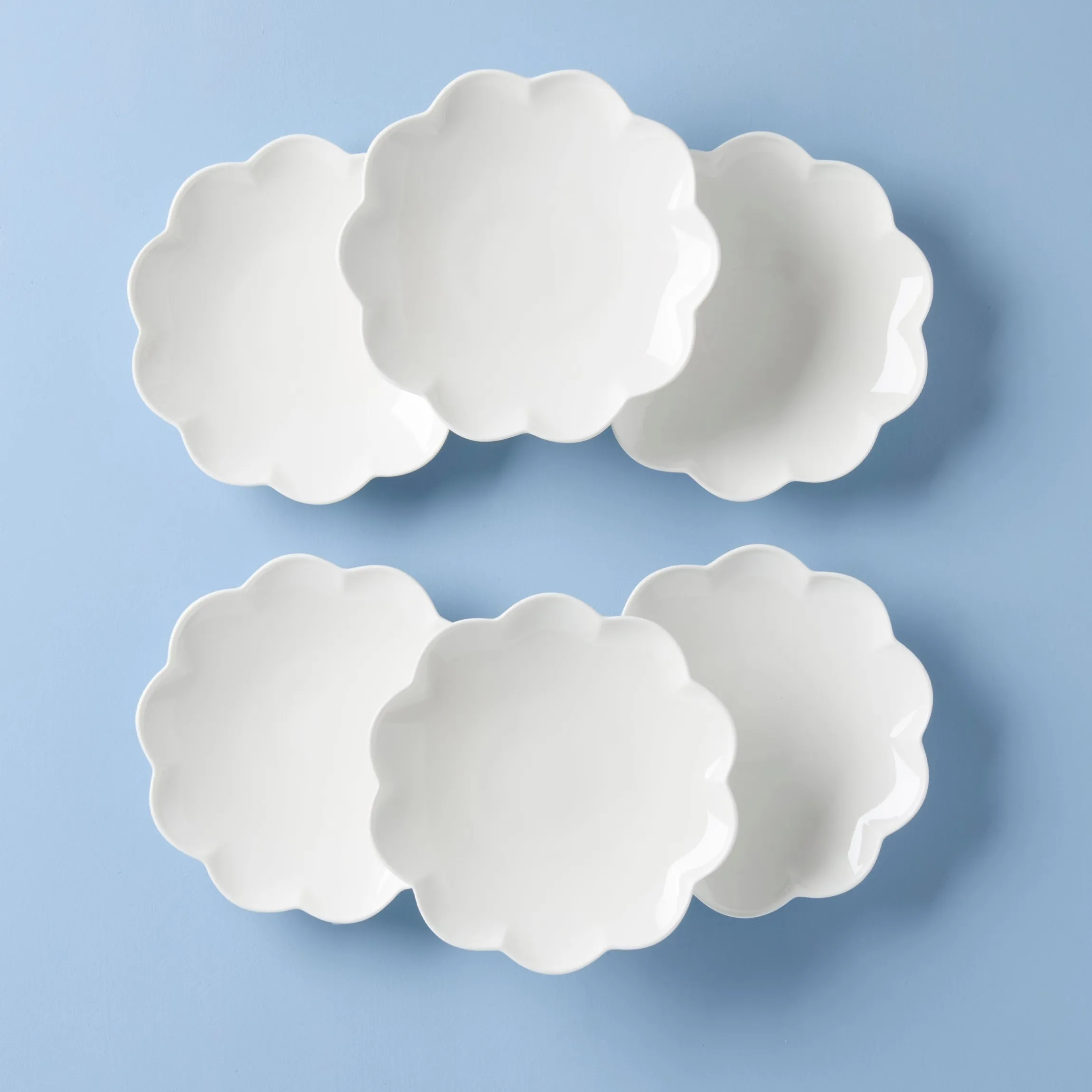 Studio 1414 Scallop Accent Plates, Set of 6