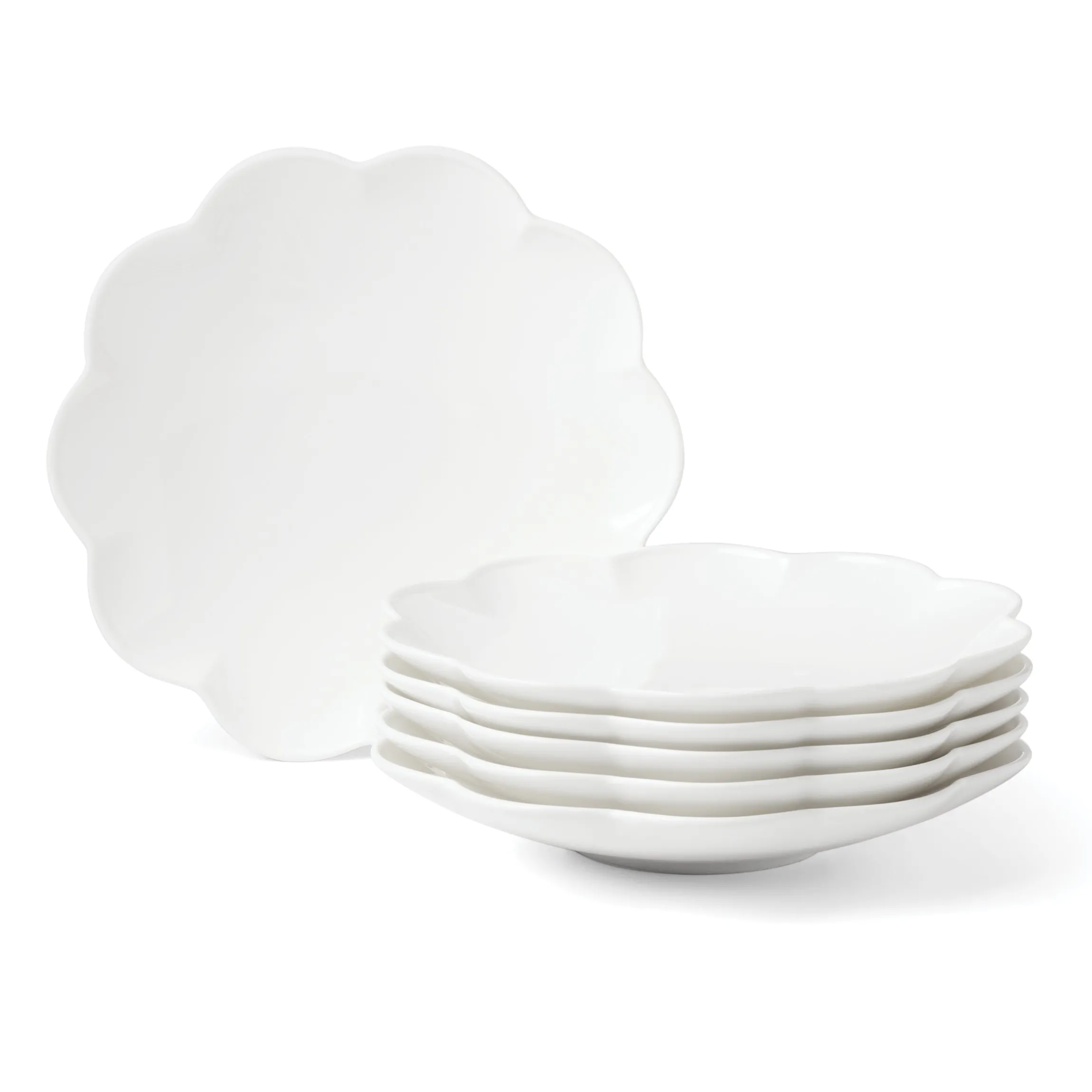 Studio 1414 Scallop Accent Plates, Set of 6