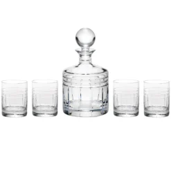 Tempo Crystal 5-Piece Whiskey Set