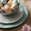 Terrazzo Melamine Cream 12-Piece Dinnerware Set