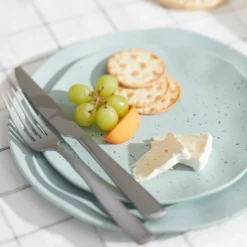 Terrazzo Melamine Mint 12-Piece Dinnerware Set