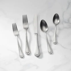 Textured Neutrals 24-Piece Flatware Set