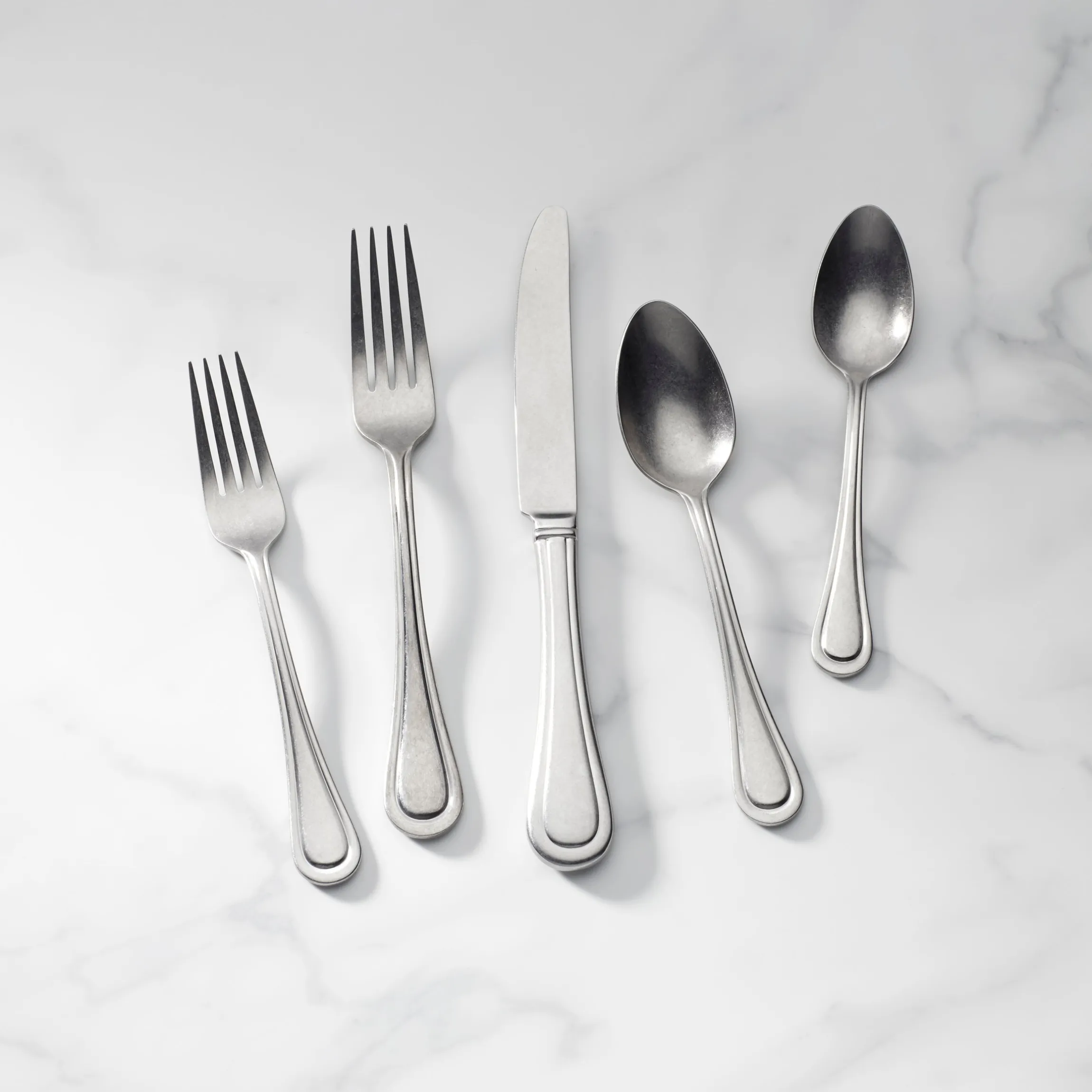 Textured Neutrals 24-Piece Flatware Set