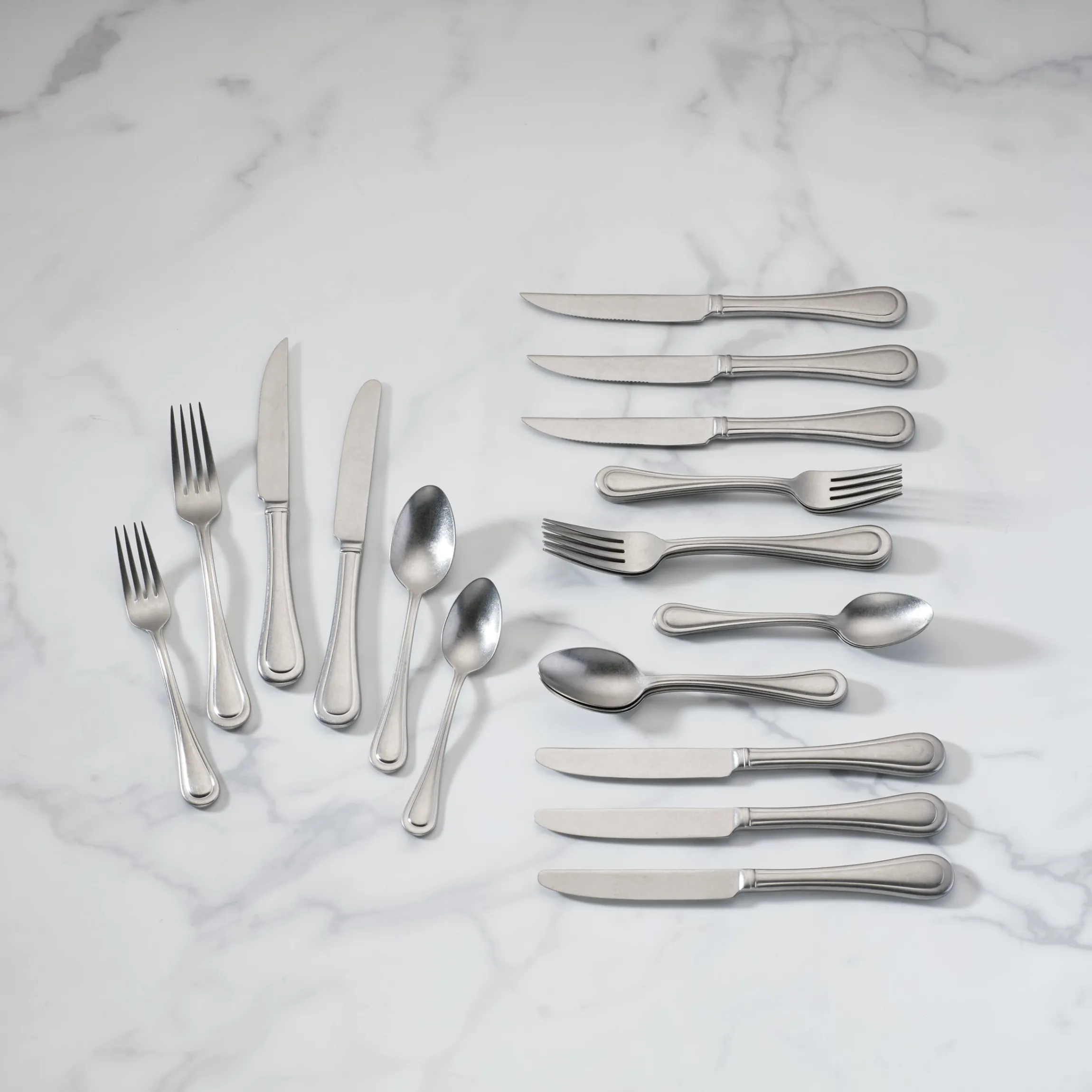 Textured Neutrals 24-Piece Flatware Set