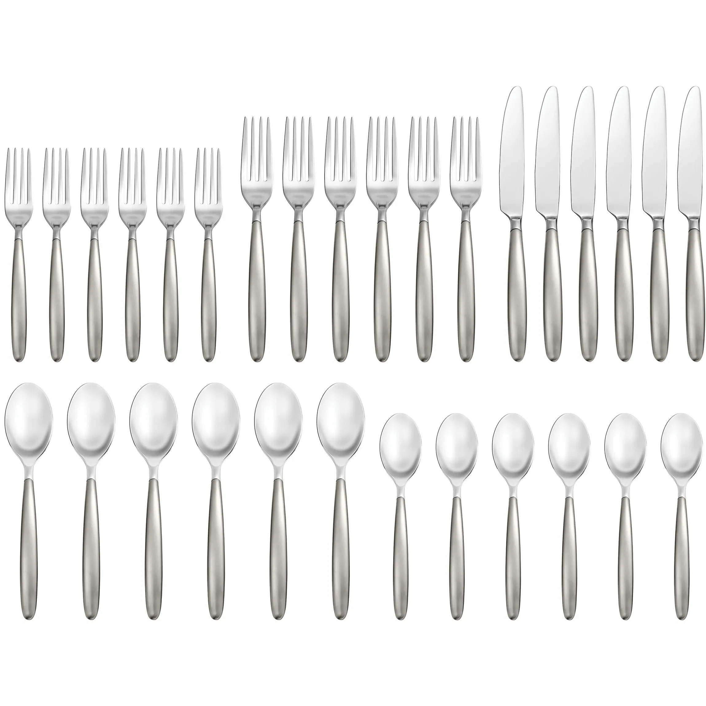 Tidal Frosted 30-Piece Flatware Set