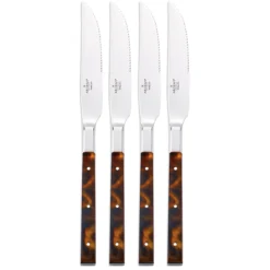 Tortoise Steak Knives, Set of 4