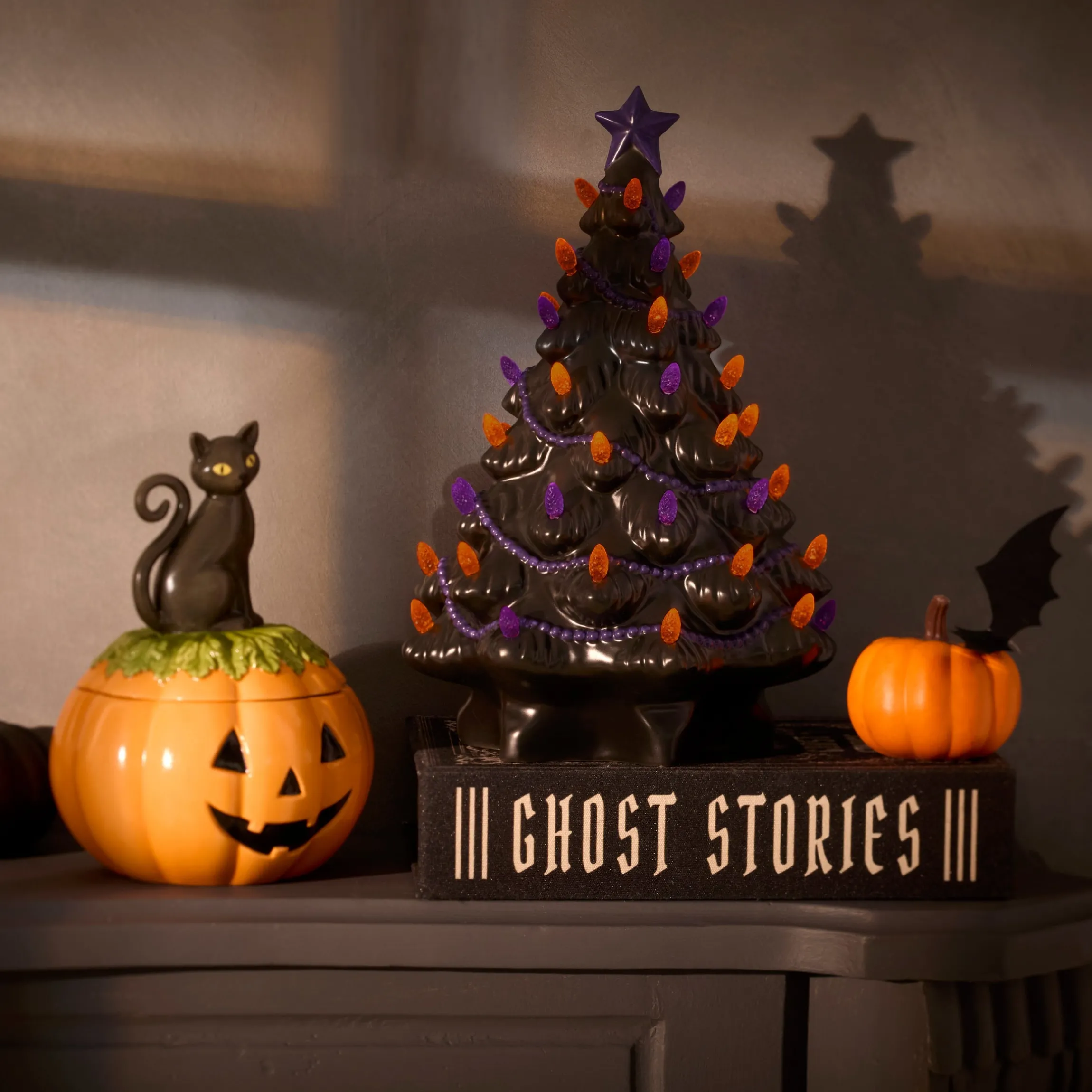 Treasured Traditions Black Lit Tree Figurine