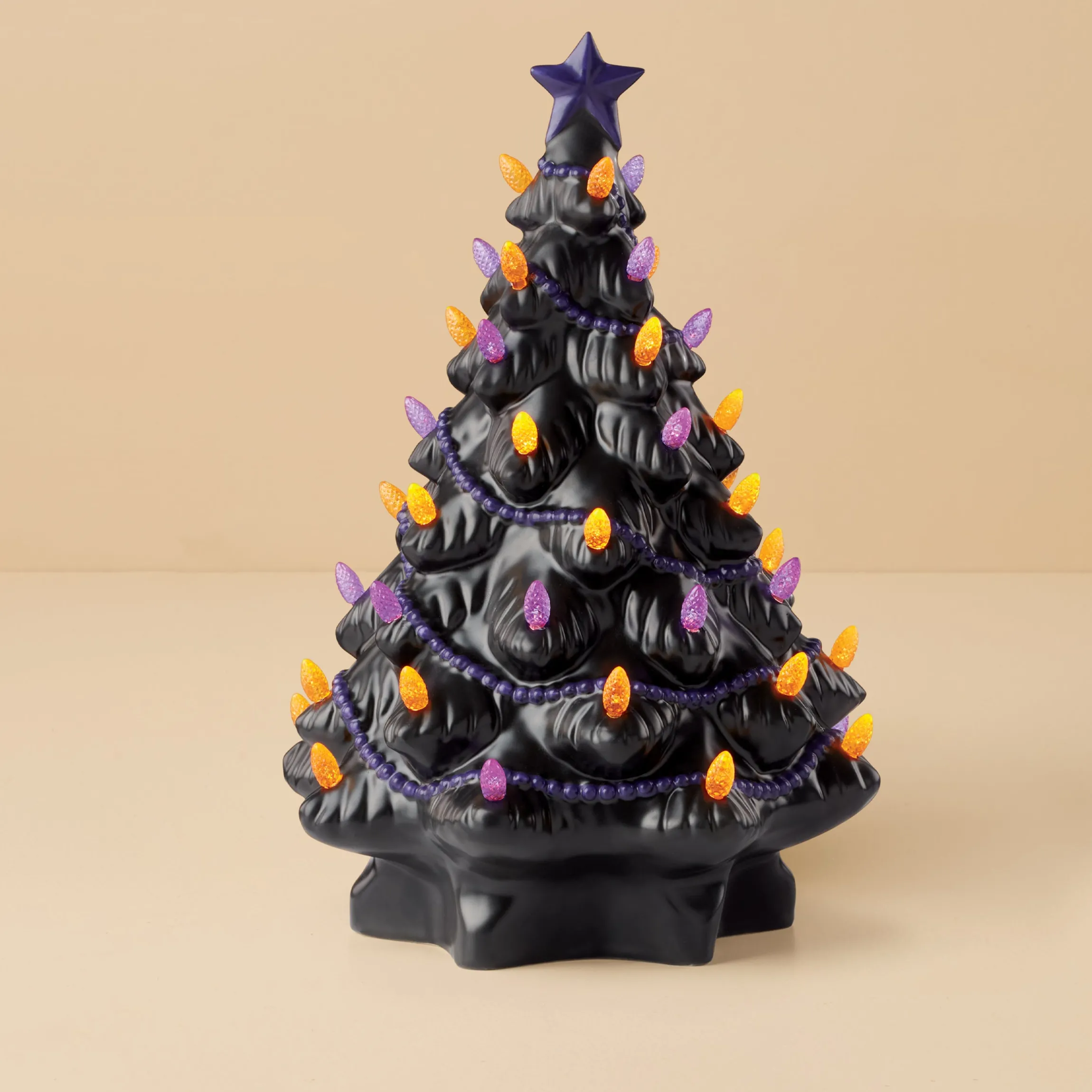 Treasured Traditions Black Lit Tree Figurine