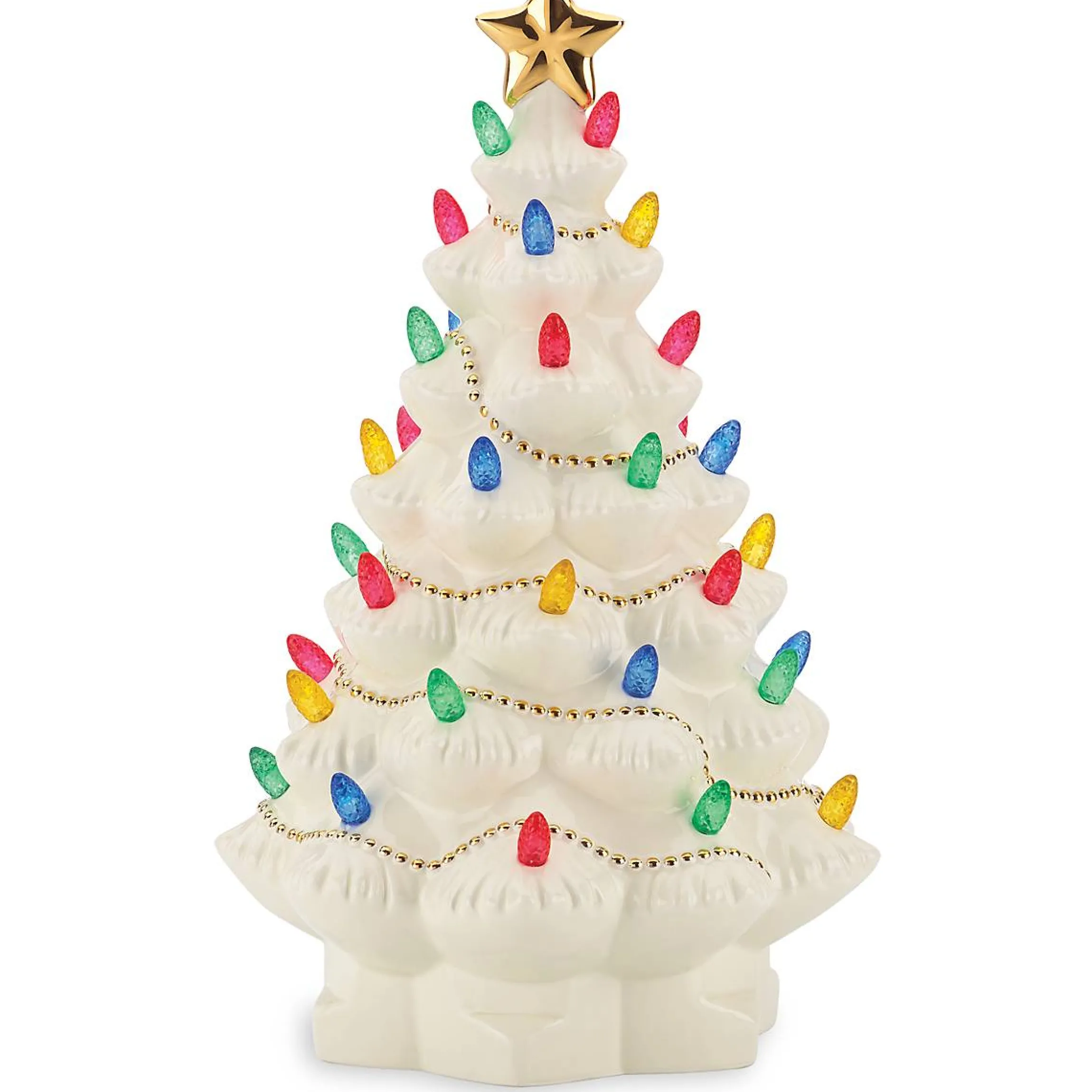 Treasured Traditions Ivory Lit Tree