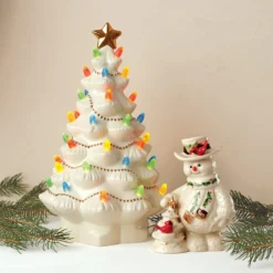 Treasured Traditions Ivory Lit Tree