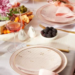 Trianna Blush 12-Piece Dinnerware Set