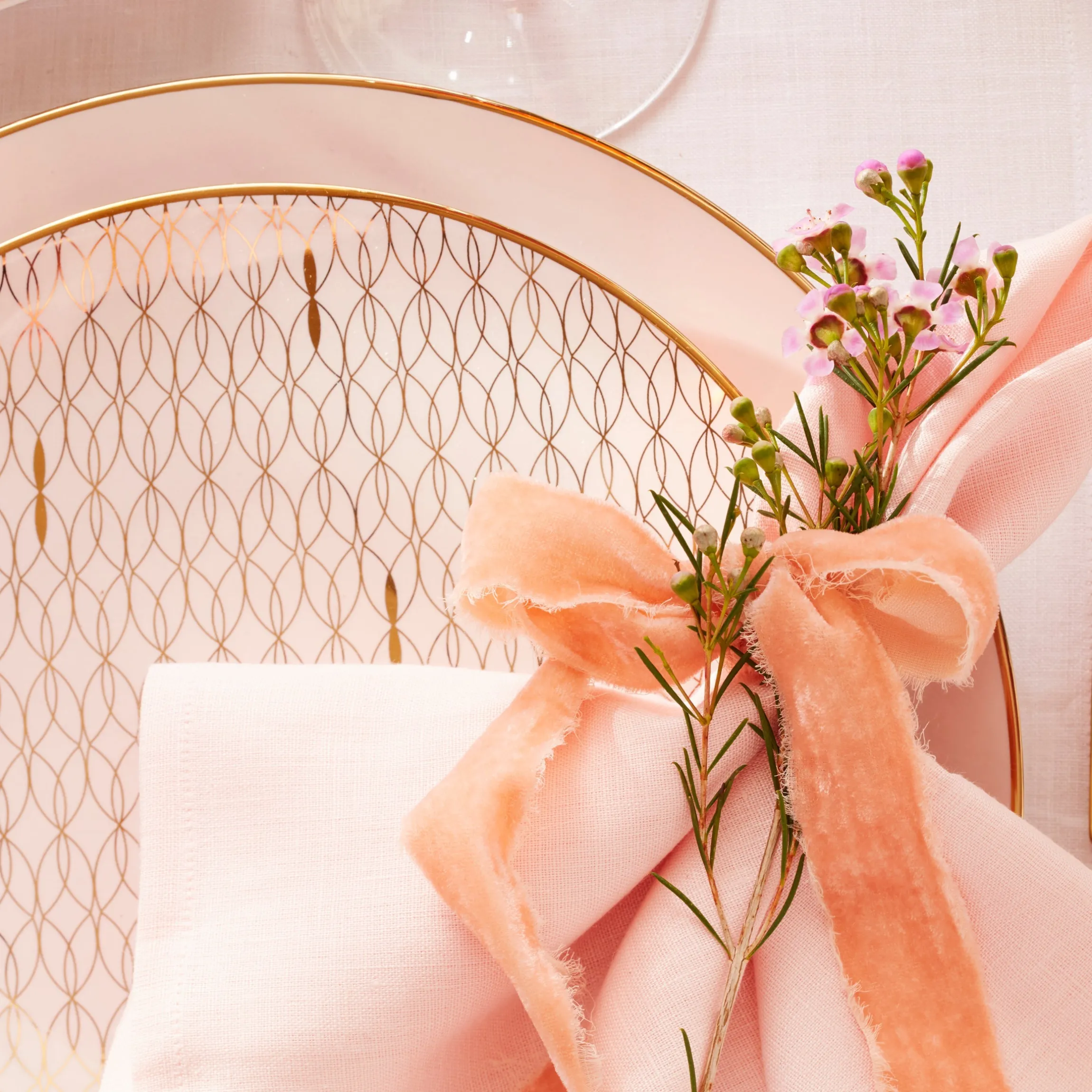 Trianna Blush 12-Piece Dinnerware Set