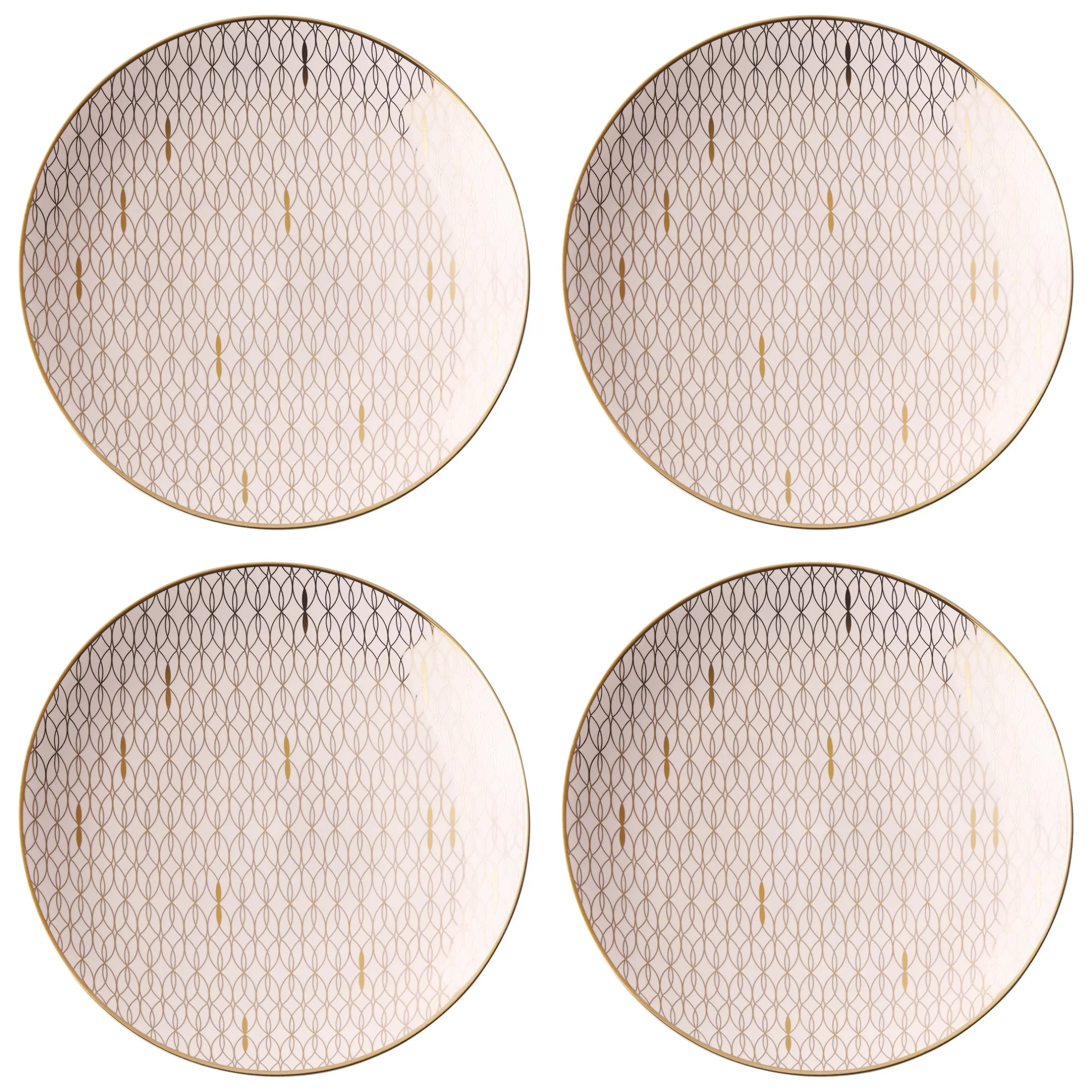 Trianna Blush Salad Plates, Set of 4