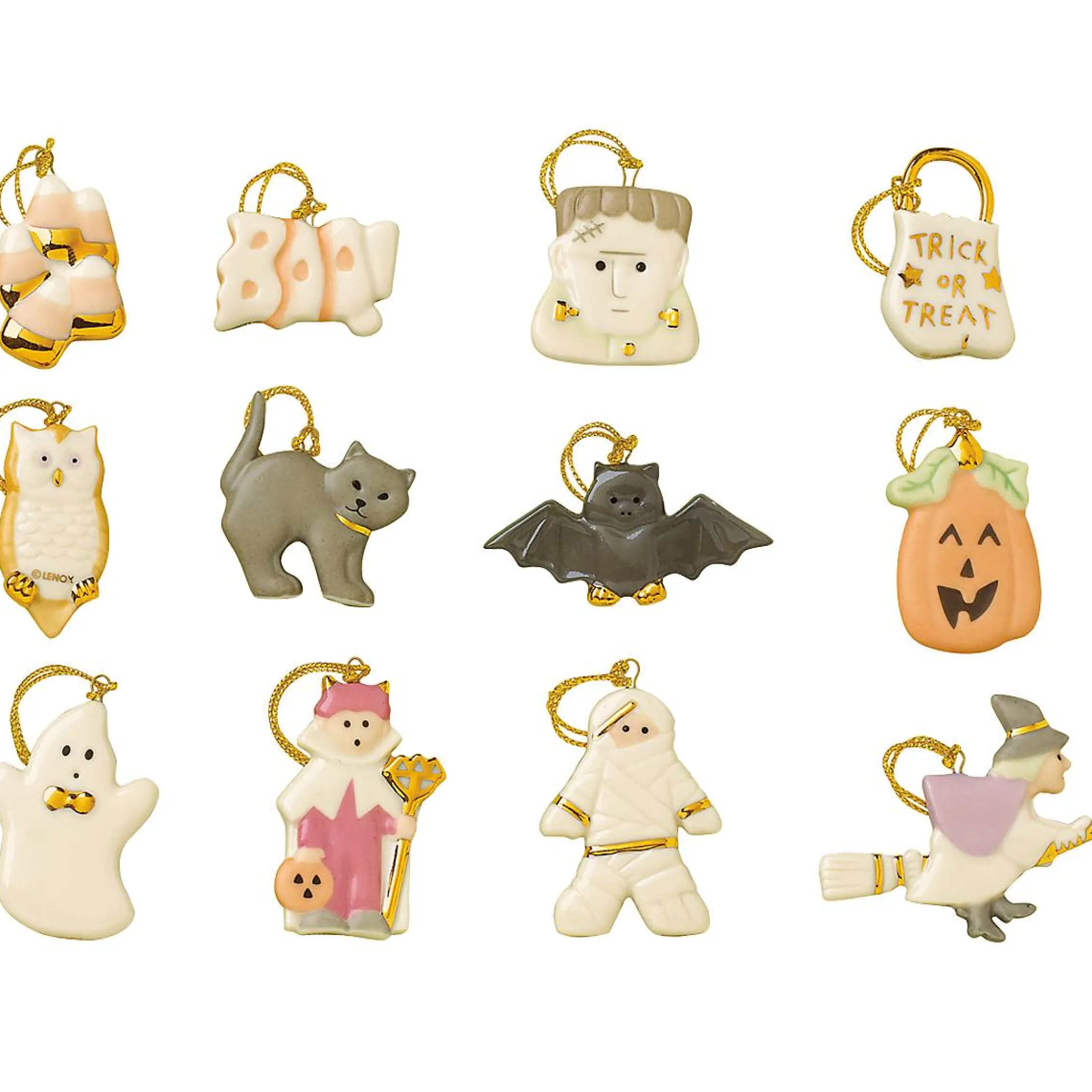 Trick or Treat 12-Piece Mini Ornament Set