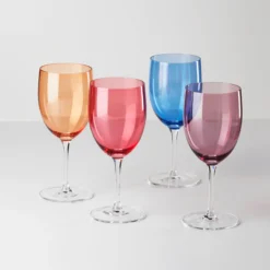 True Colors Wine Glasses, Set Of 4