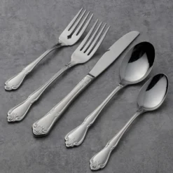 True Rose 20-Piece Everyday Flatware Set, Service For 4