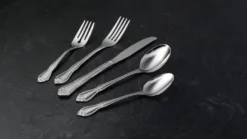 True Rose 45 Piece Everyday Flatware Set, Service For 8