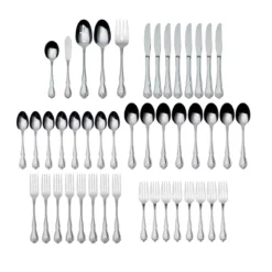 True Rose 45 Piece Everyday Flatware Set, Service For 8