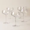 Tuscany Classics Angled Optic Coupe Glasses, Set of 6