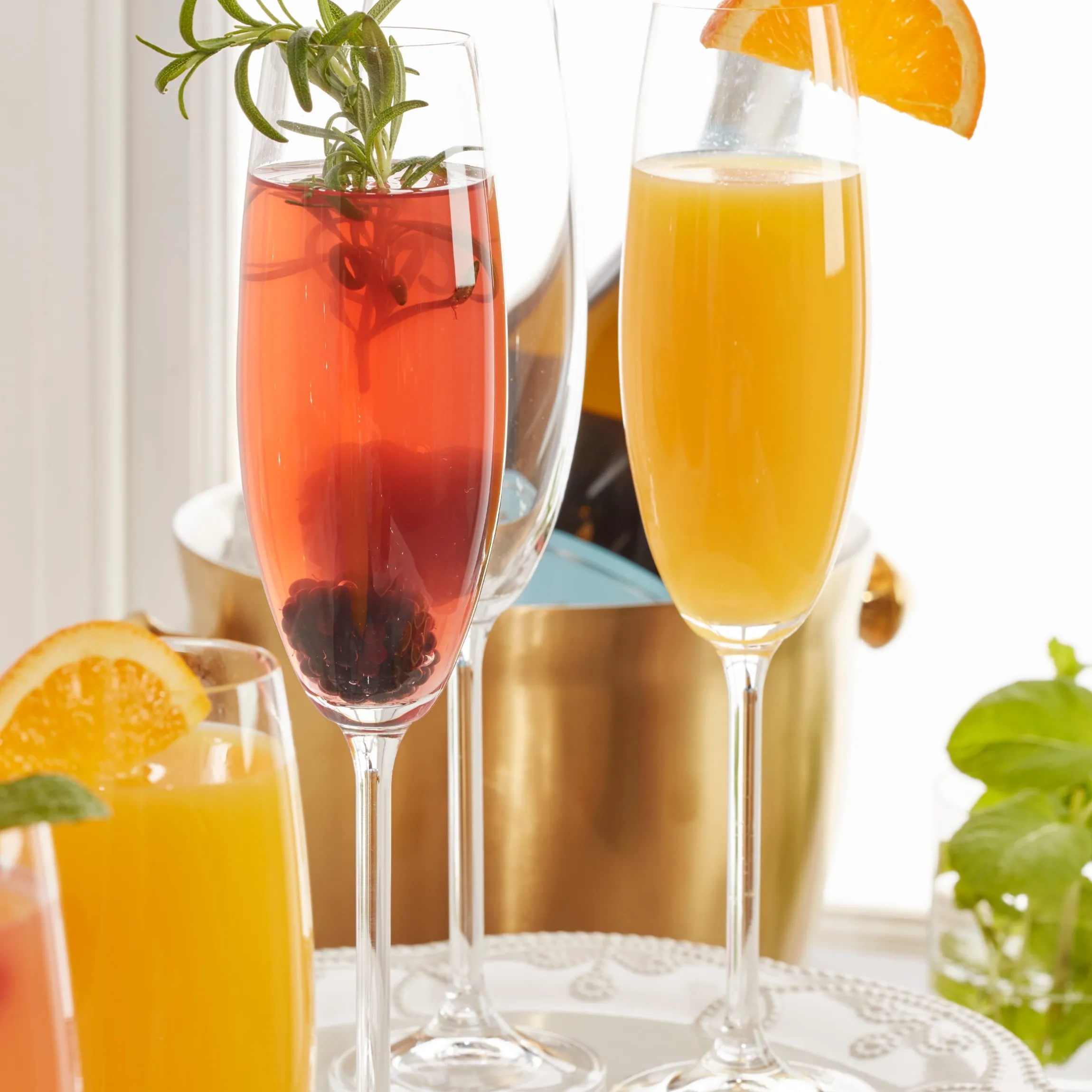 Tuscany Classics Champagne Flute Glasses, Set of 6