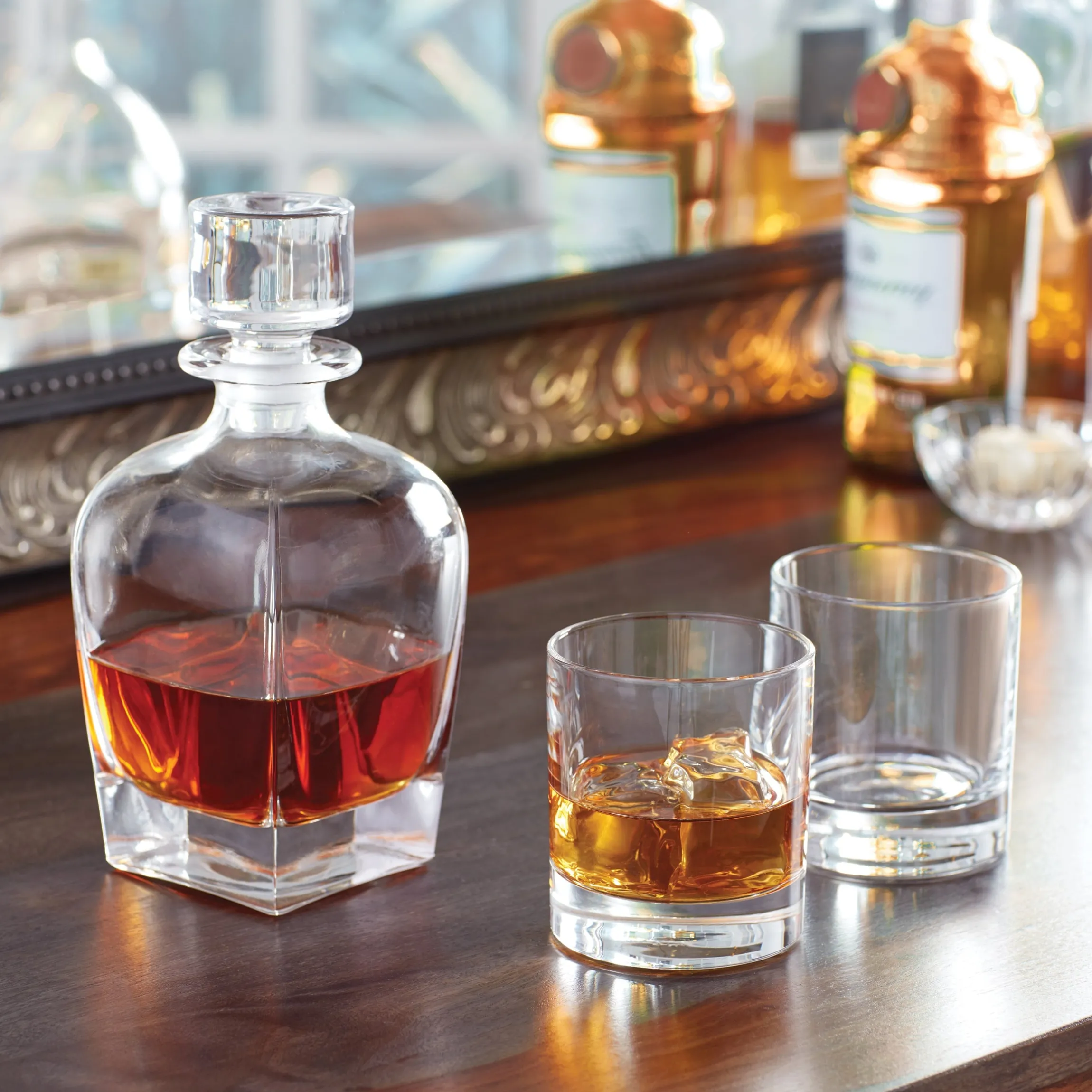Tuscany Classics 3-Piece Decanter & Glass Set