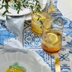 Tuscany Classics Stackable Amber Coolers, Set of 4