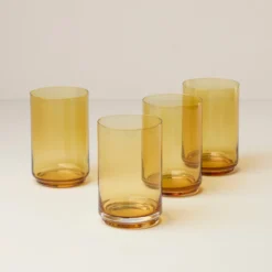 Tuscany Classics Stackable Amber Coolers, Set of 4