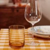 Tuscany Classics Stackable Amber Tall Glasses, Set of 4