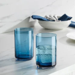 Tuscany Classics Stackable Blue Coolers, Set of 4