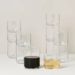 Tuscany Classics Stackable Clear 12-Piece Set
