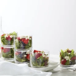 Tuscany Classics Stackable Clear Short Glasses, Set of 6