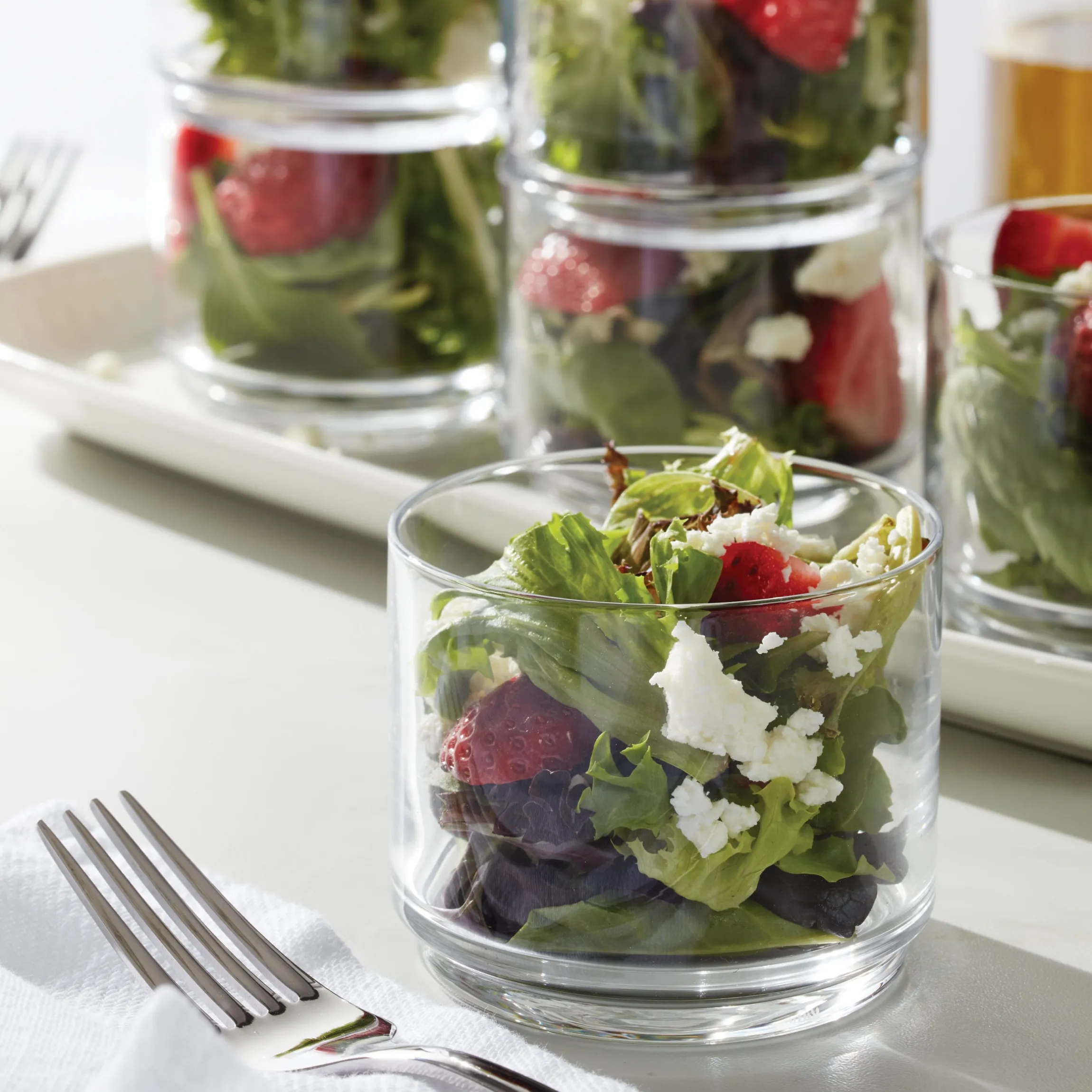 Tuscany Classics Stackable Clear Short Glasses, Set of 6