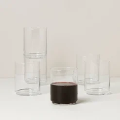 Tuscany Classics Stackable Clear Tall Glasses, Set of 6