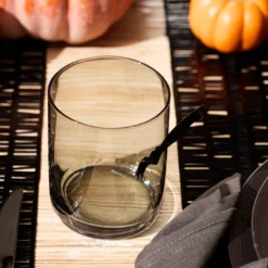 Tuscany Classics Stackable Smoke Tall Glasses, Set of 4