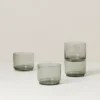 Tuscany Classics Stackable Smoke Short Glasses, Set of 4