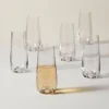 Tuscany Classics Stemless Flute Glasses, Set of 6