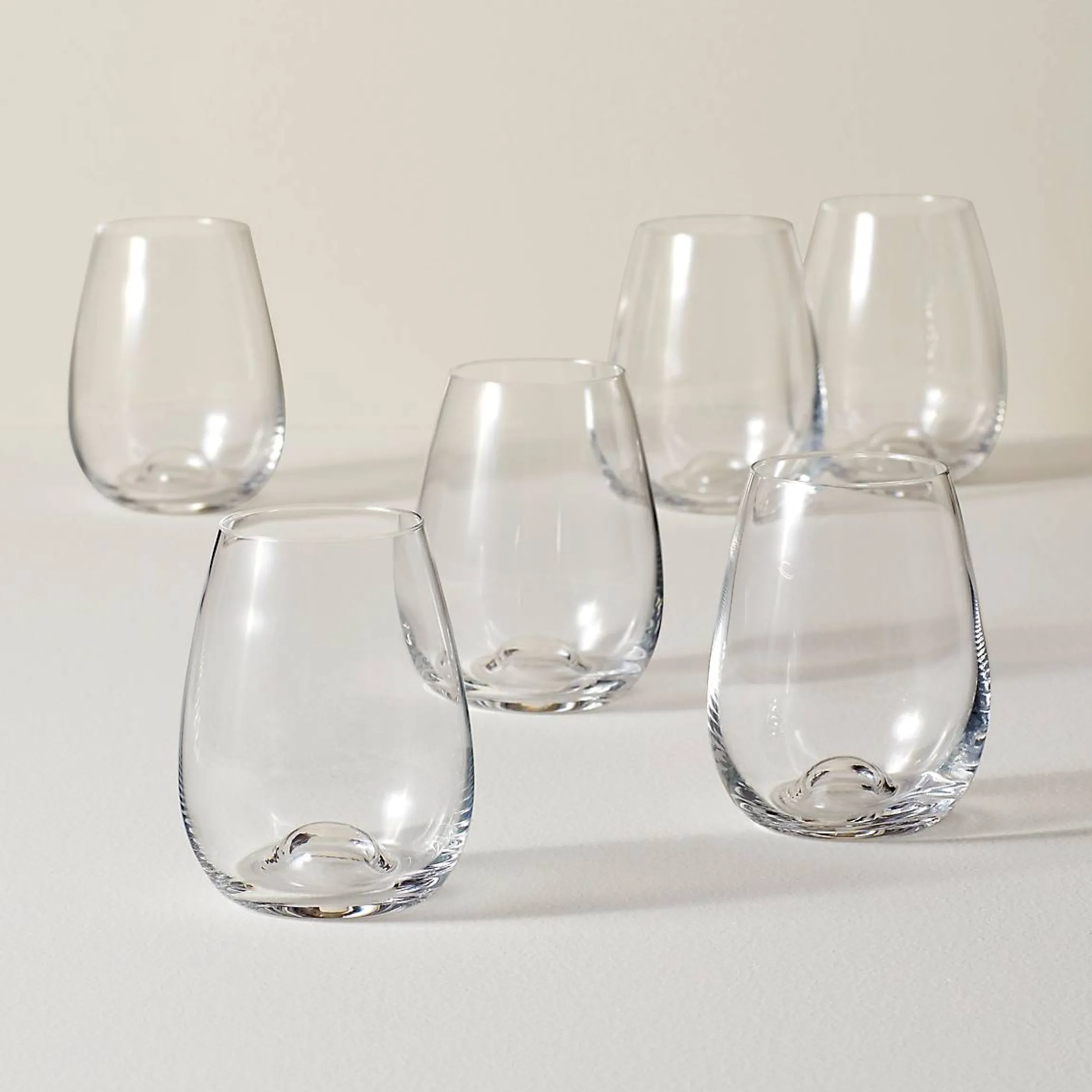 Tuscany Classics Stemless Wine Glasses, Set of 6