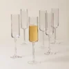 Tuscany Classics Straight Flute Glasses, Set of 6