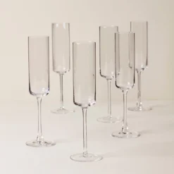 Tuscany Classics Straight Flute Glasses, Set of 6