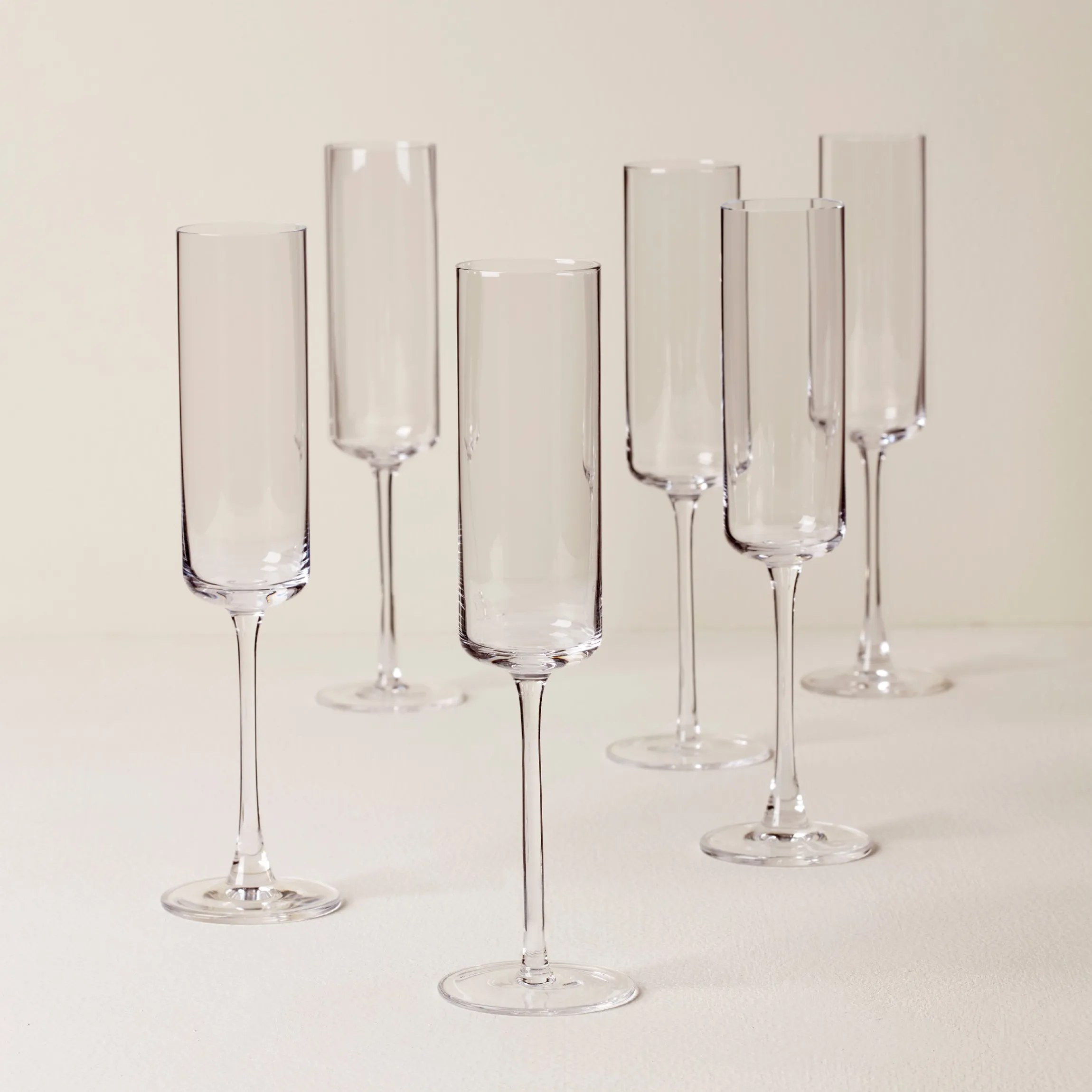 Tuscany Classics Straight Flute Glasses, Set of 6
