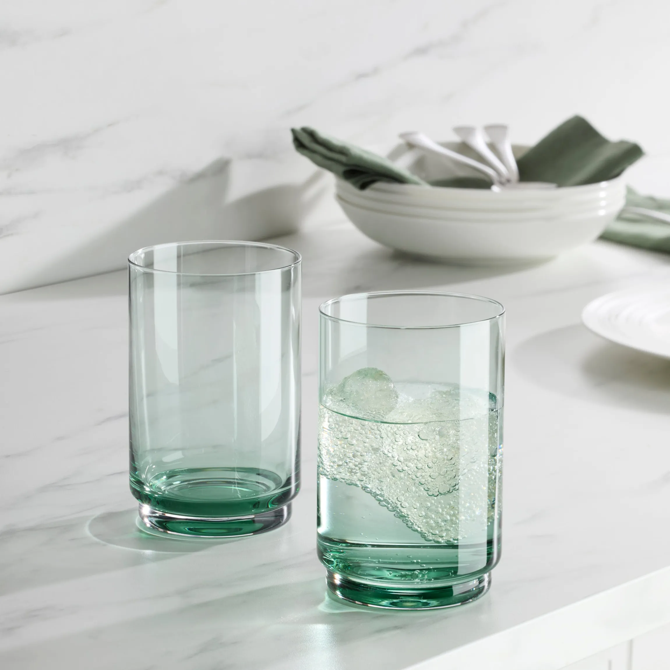 Tuscany Stackable Classics Green Coolers, Set of 4