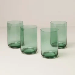 Tuscany Stackable Classics Green Coolers, Set of 4