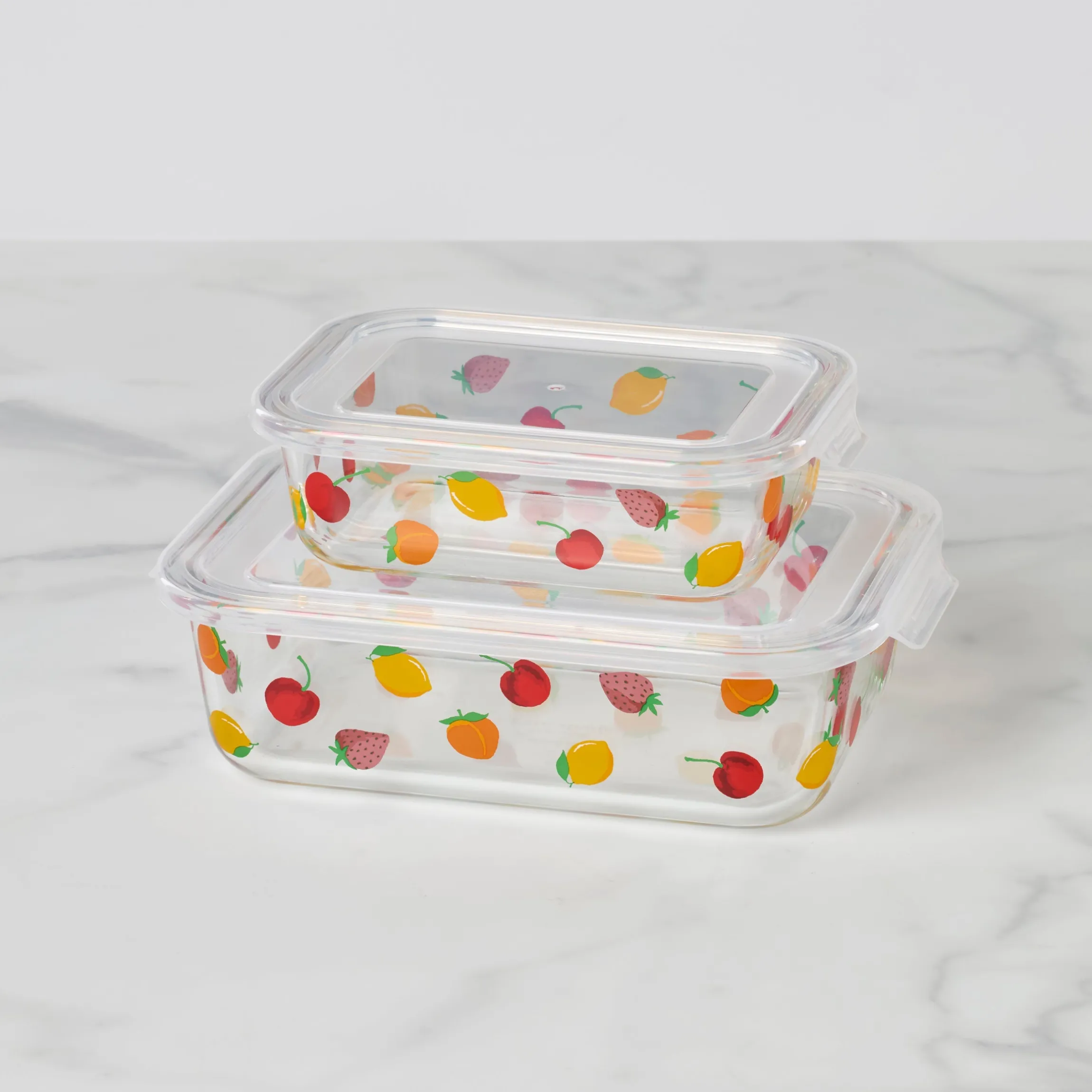 Tutti Fruity 4-Piece Serve & Store Dish Set