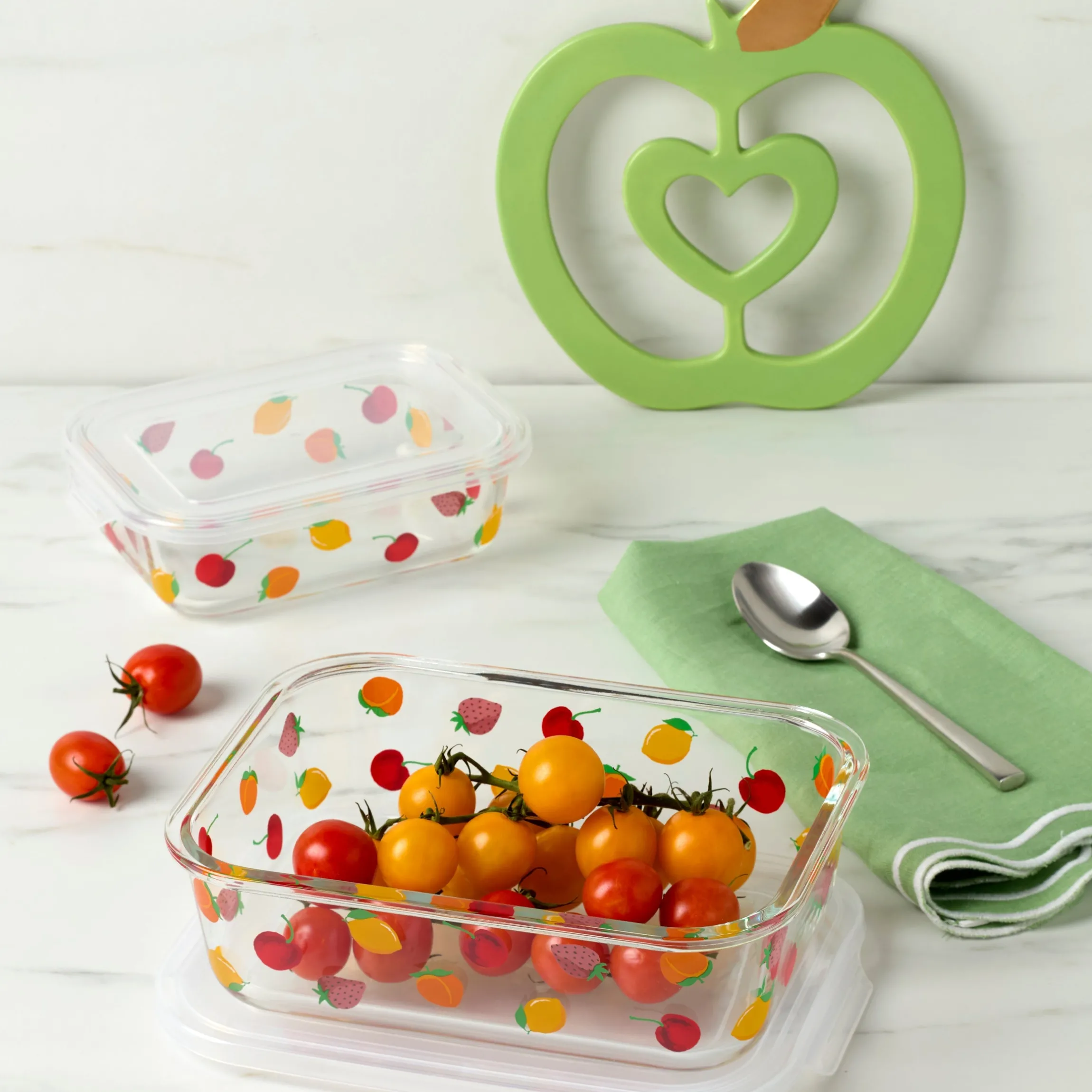 Tutti Fruity 4-Piece Serve & Store Dish Set