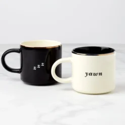 Two of a Kind Yawn & Zzz Mugs, Set of 2