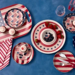 Vintage Americana Handled Serving Tray