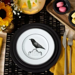Vintage Halloween Dessert Plates, Set of 4