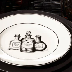 Vintage Halloween Dessert Plates, Set of 4