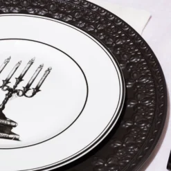 Vintage Halloween Dessert Plates, Set of 4
