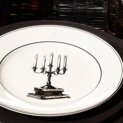 Vintage Halloween Dessert Plates, Set of 4